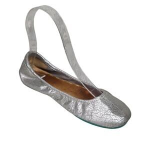 Tieks by Gavrieli Silver Screen Metallic Leather Ballet Flat - Single Left Shoe